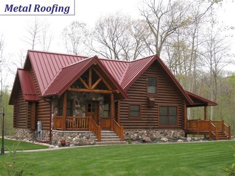 cedar house with tan metal roof|rustic metal roof exterior home.